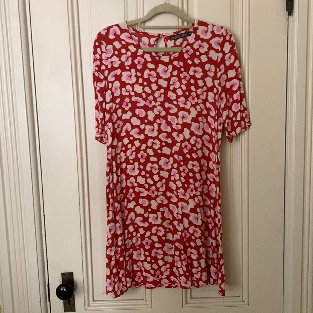 Mister Zimi Tina dress size 8 leopard red